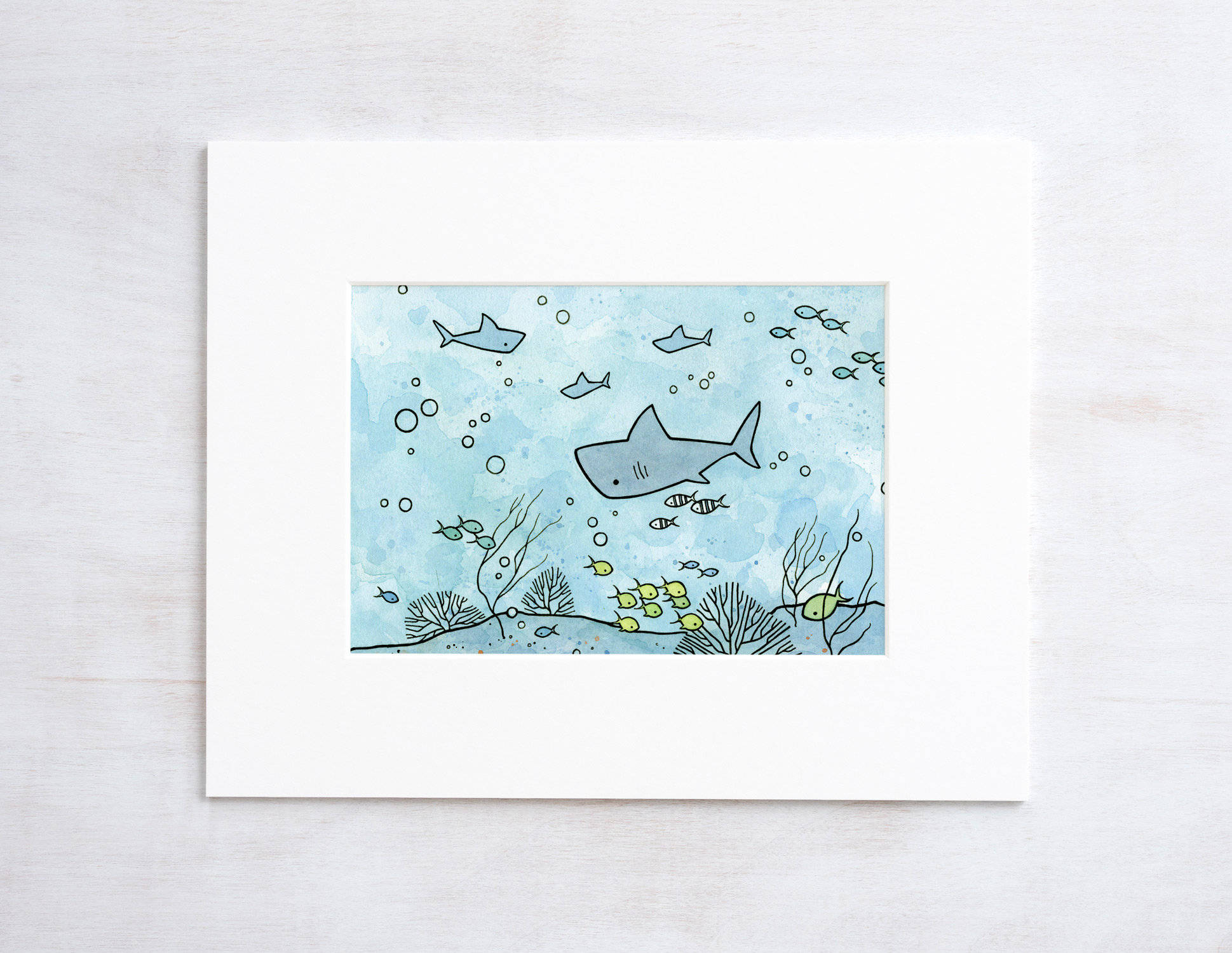 一组小清新海洋主题水彩,简单纯真的美好.:david scheirer