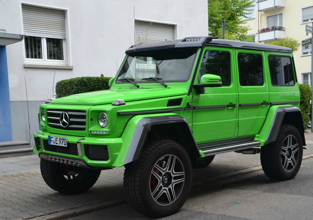 绿色奔驰benz g 500 4x405-新浪汽车