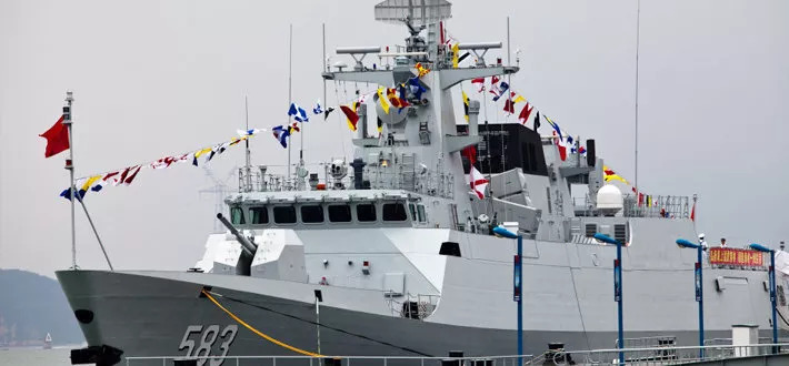 056型护卫舰张掖舰已服役,将成近海作战力量