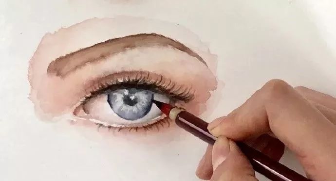 水彩教程教你如何画眼睛看完谁都会画