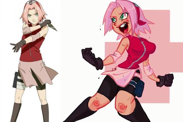 火影忍者变"美漫"!这样的鸣人佐助接受无能,小樱简直鬼畜!