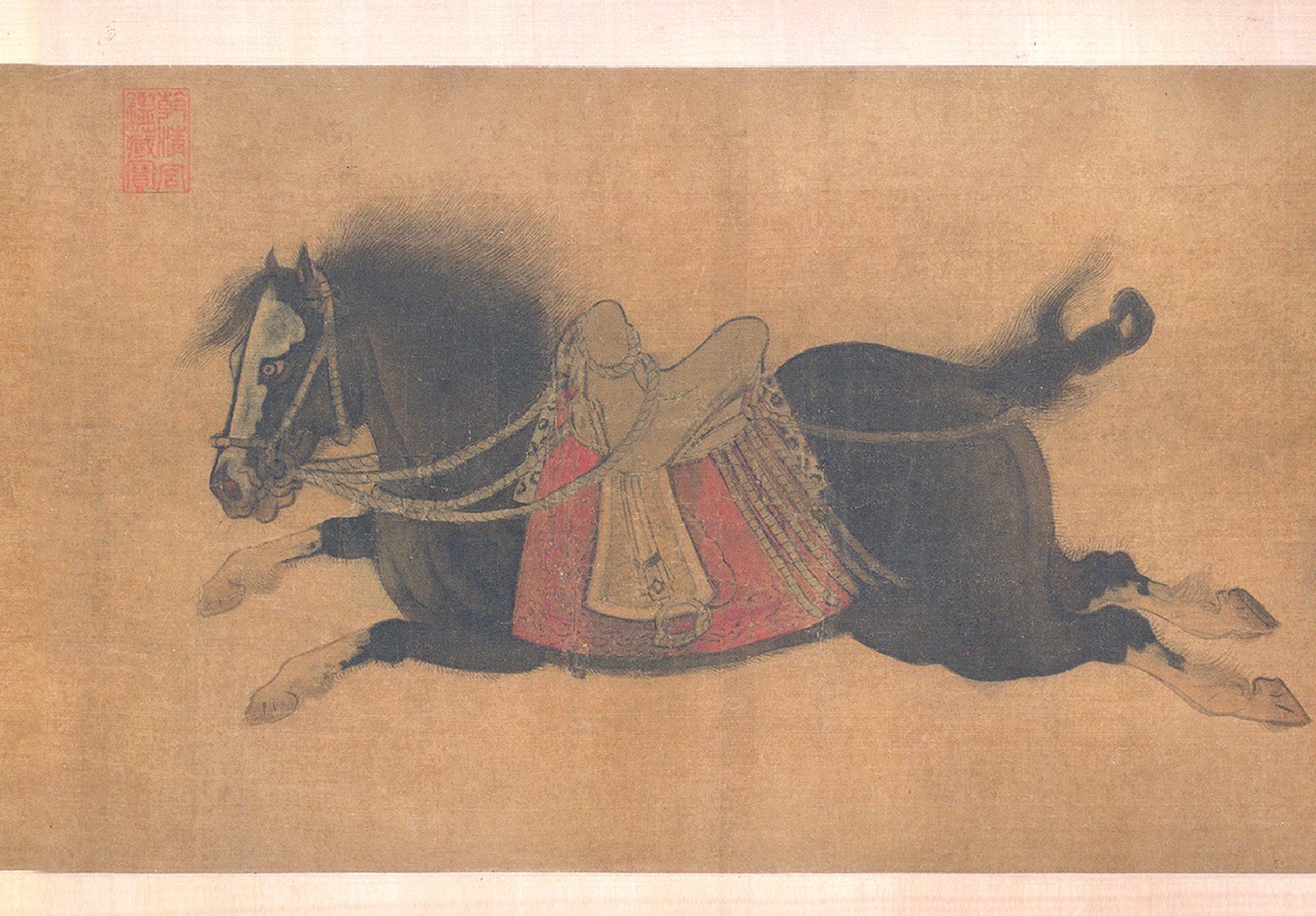 金赵霖昭陵六骏图卷绢本274x4442北京故宫