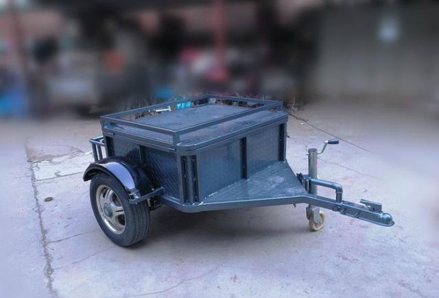 昂科威车主自制suv小拖车,从草图到成品:自驾游的利器