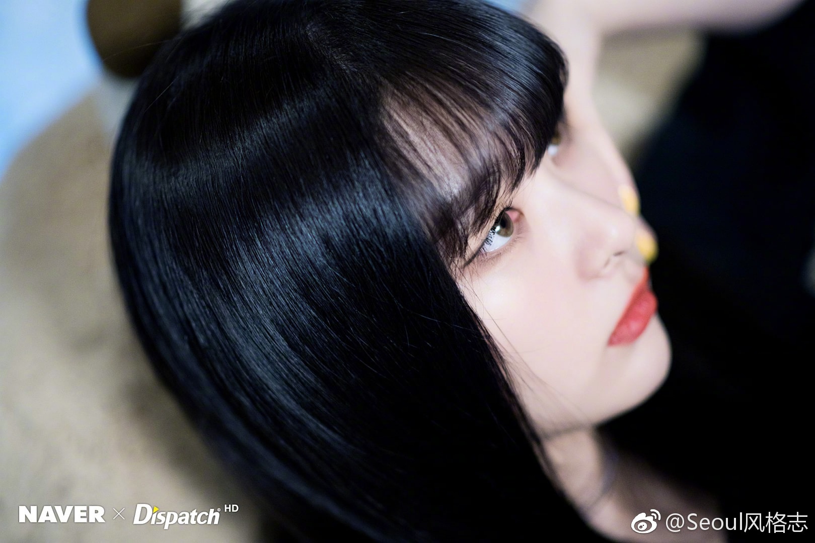 霸气酷女孩姜涩琪黑色和她太搭了