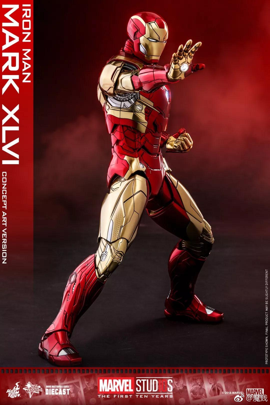 hot toys推出钢铁侠mark 46 (概念版)1:6比例合金珍藏人偶