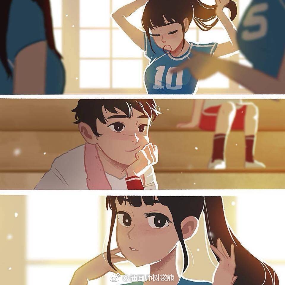 印度尼西亚插画师dikeakbar青春期的少男少女们插画设计作品年少时