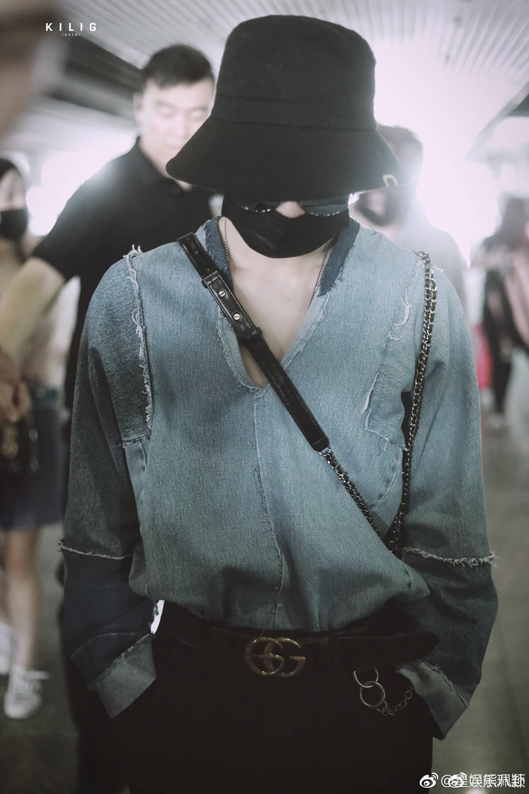 朱正廷渔夫帽 朱正廷锁骨杀 机场饭拍 广州到达~今日份是大佬范十足