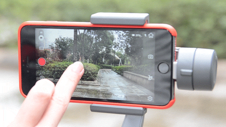 ▼静态延时,就是手机取景位置相对固定不动,进入静态延时功能后右边会