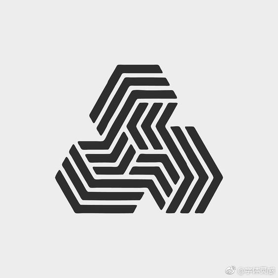 创意透视图形logo设计