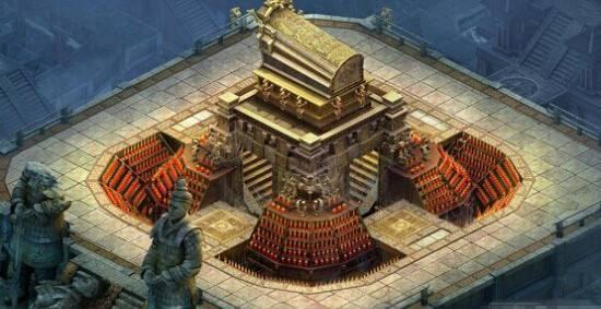 揭秘秦始皇地宫之秘,秦始皇内部复原图,场面极其宏大壮观