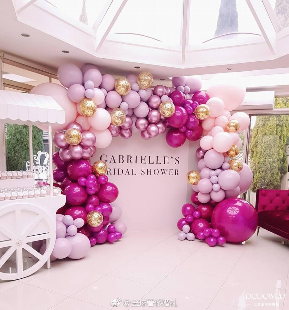 各种各样的气球拍照区