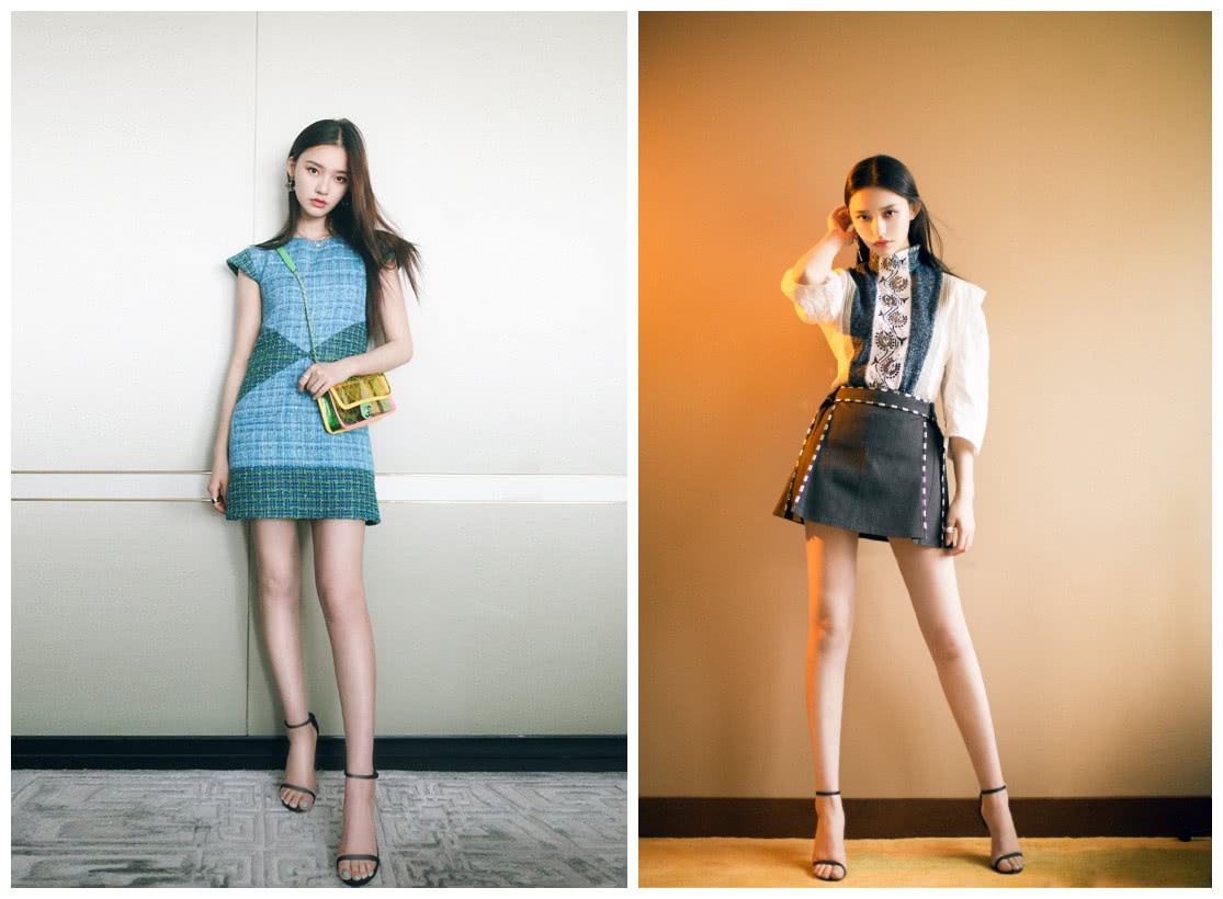 林允发照片了,这身打扮很清凉,这双鞋能增高不少吧?