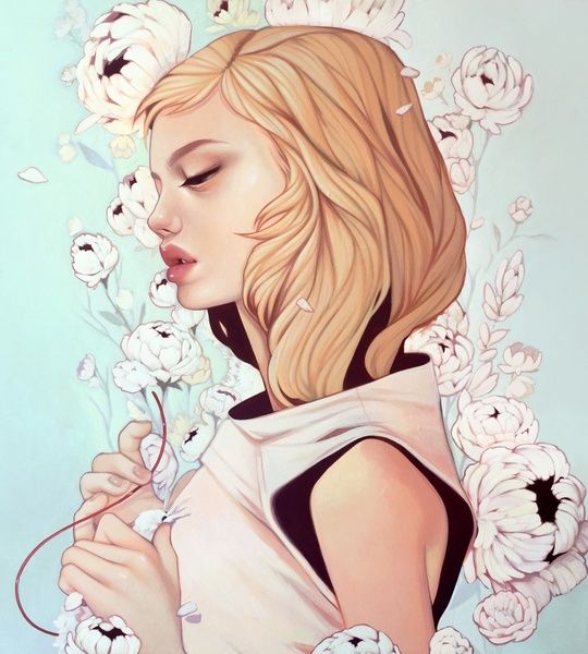 插画师 kelsey beckett 笔下的美女系列