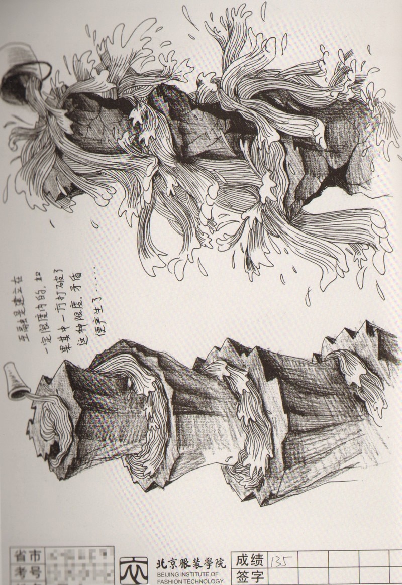 北服创意速写优秀作品