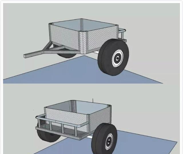 昂科威车主自制suv小拖车,从草图到成品:自驾游的利器