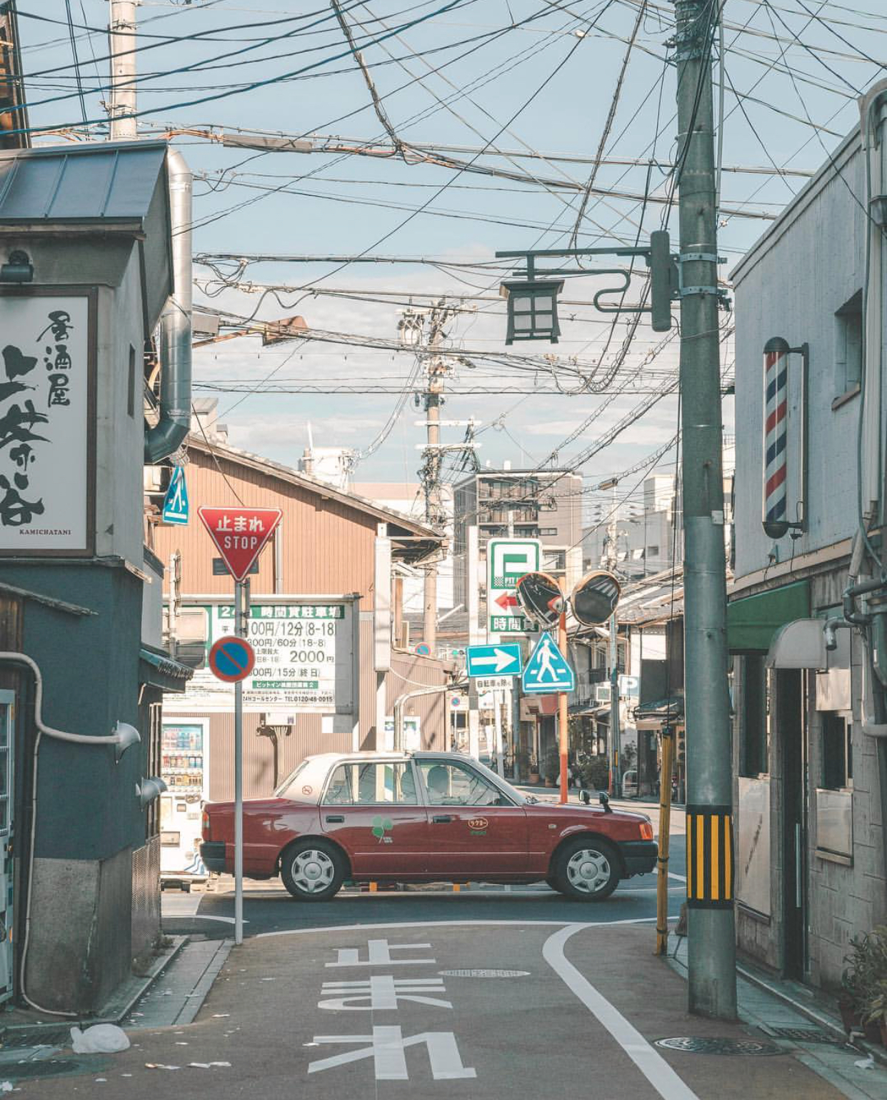 日本京都的街道轻柔惬意的治愈感