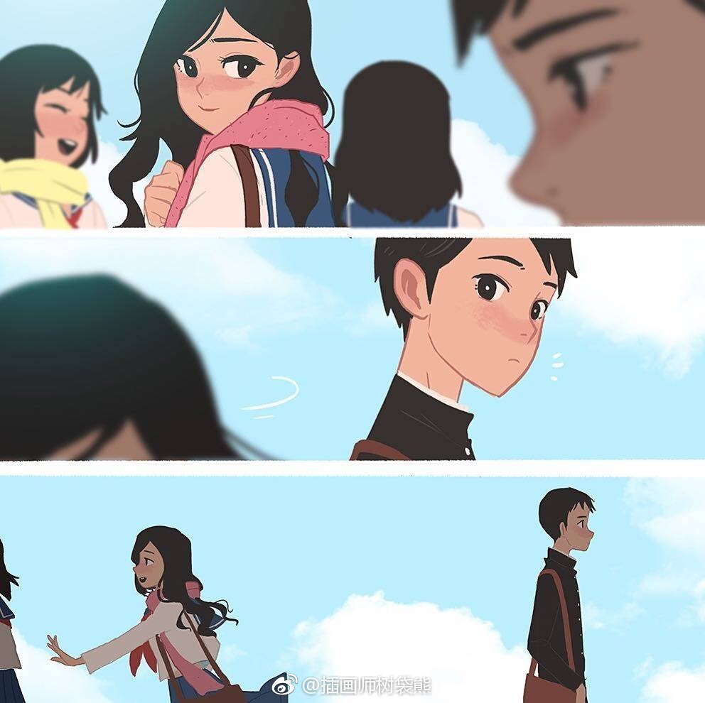 印度尼西亚插画师dikeakbar青春期的少男少女们插画设计作品年少时