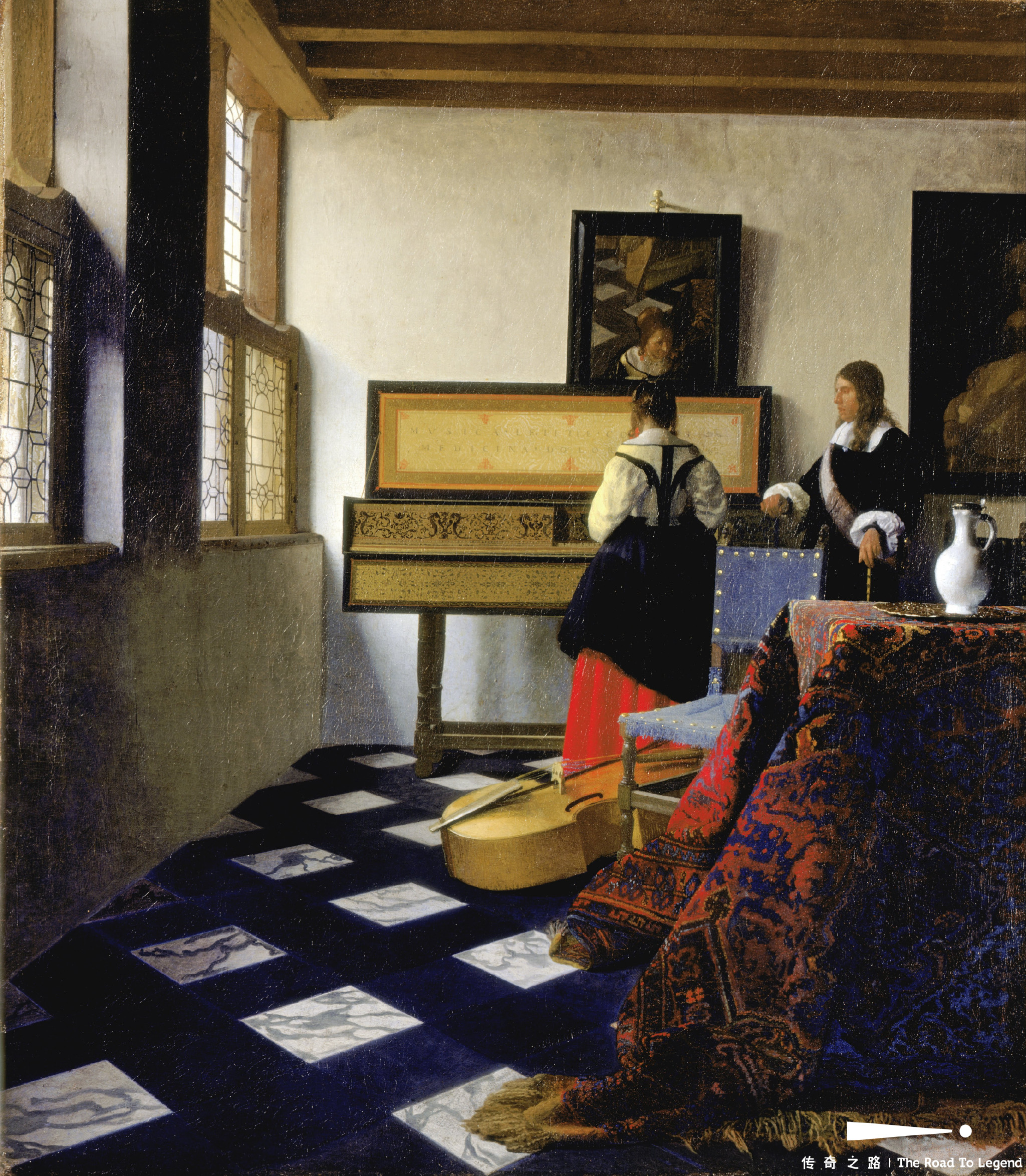 荷兰优秀的风俗画家被看作荷兰小画派的代表画家维米尔