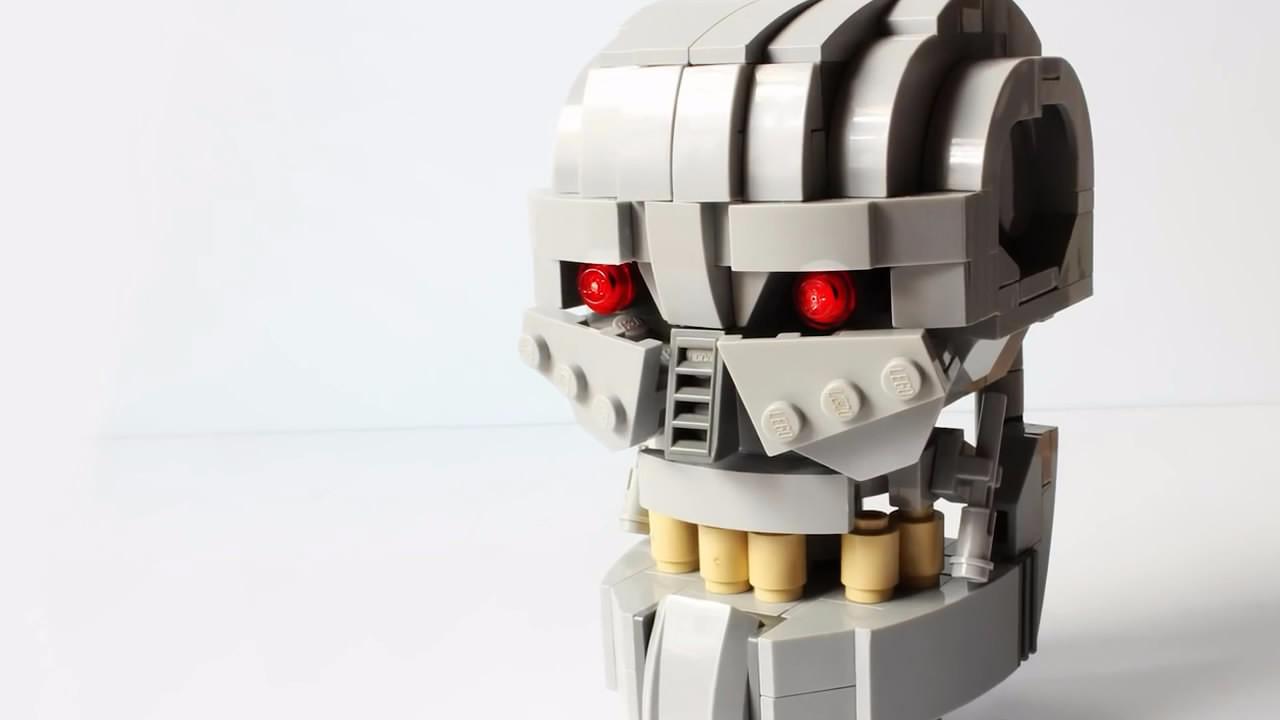 巧手教你玩乐高,用乐高制作终结者机器骷髅头,是不是很有创意