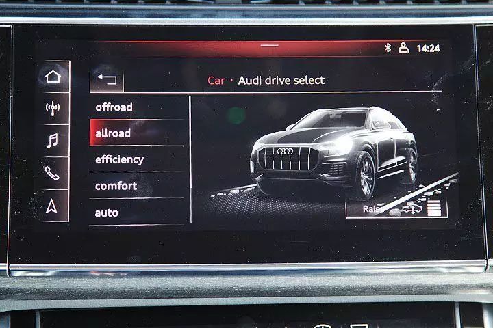 奥迪 q8的驾驶模式共有7种:offroad,allroad,efficiency,comfort,auto