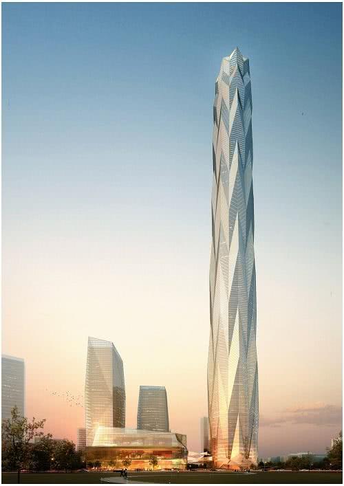 成都绿地中心也被人们称为蜀峰468,如今还正在建设,预计在2022年才会