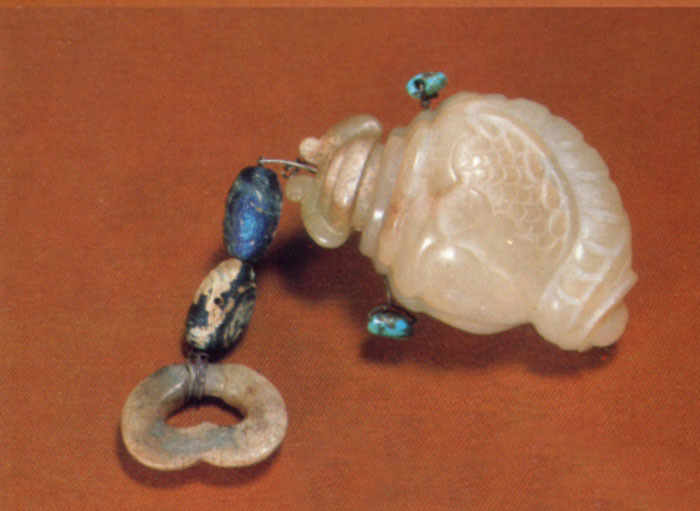 辽代陈国公主墓出土的玉佩,和电视剧上辽代公主带的差不多