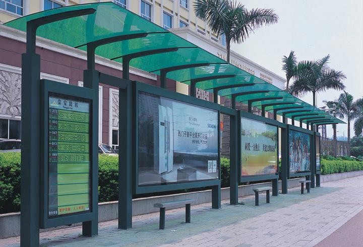 公交车候车亭广告