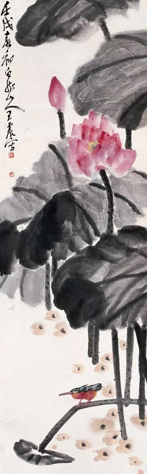 王一亭写意墨荷经典作品精选