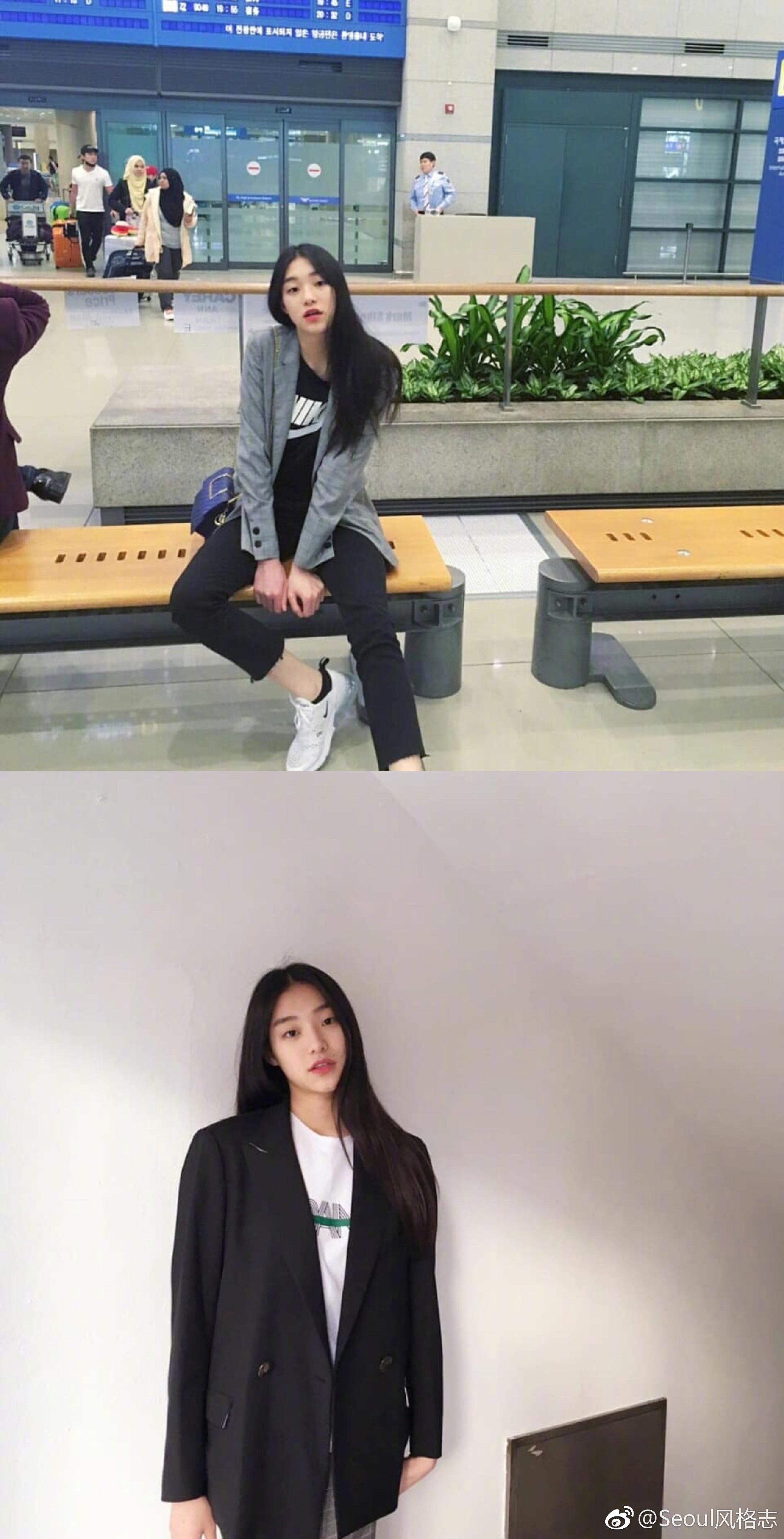 青春简单时尚,适合女大学生借鉴的yg k 模特日常搭配.