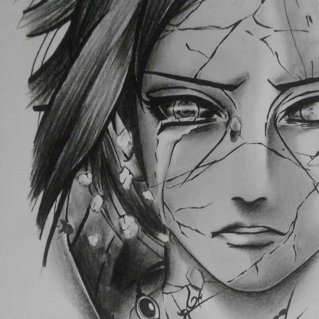 创意火影3d立体画 一只黑笔创作心中的热血动漫世界!