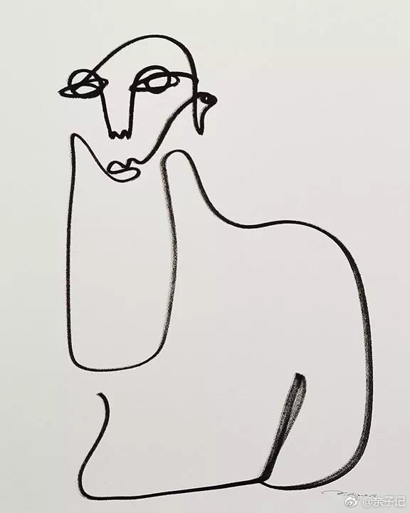 的作品让人想起马蒂斯的《蓝色裸|毕加索|马蒂斯|线条画_新浪新闻