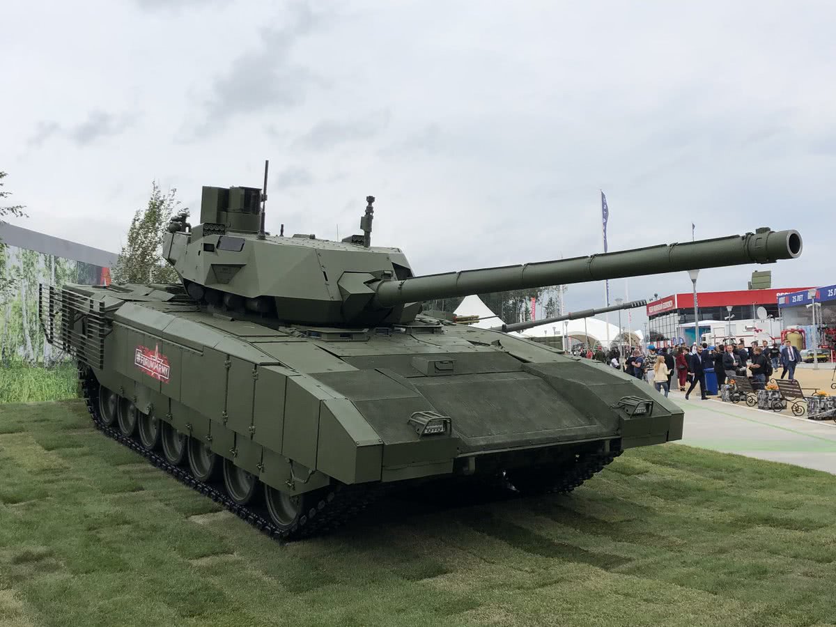 俄罗斯展示最新t-14阿玛塔主战坦克 自称第四代看着如何?