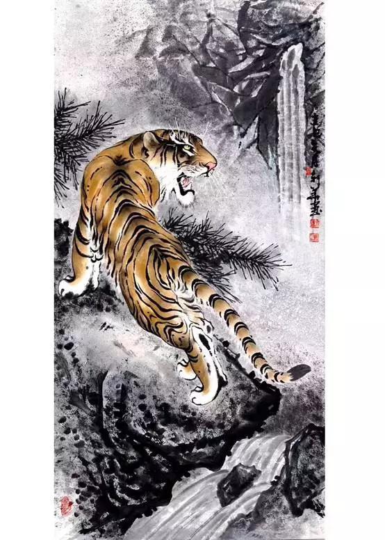 情系中国虎 保护大自然--2018马新华百虎画展深圳巡展