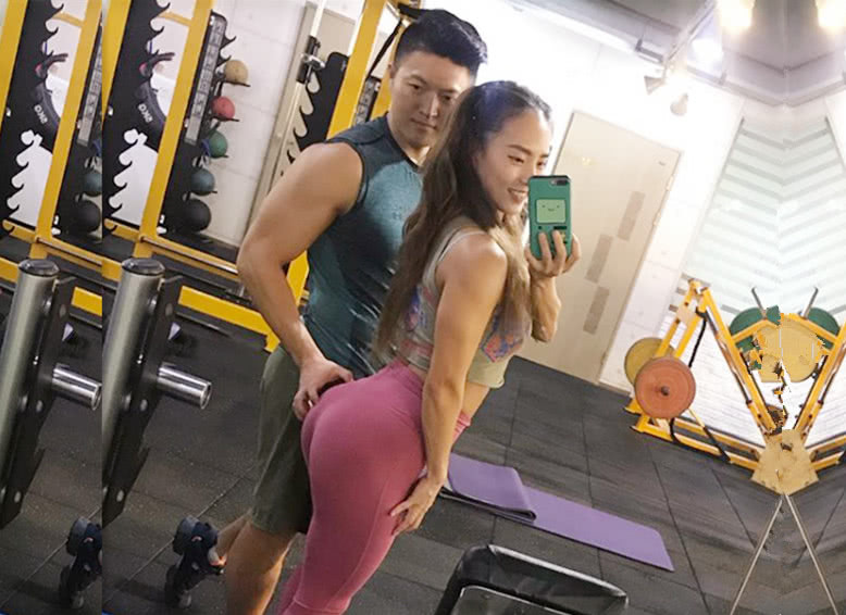 韩国健美女王曲线完美,翘臀能放水杯,男友以此为荣