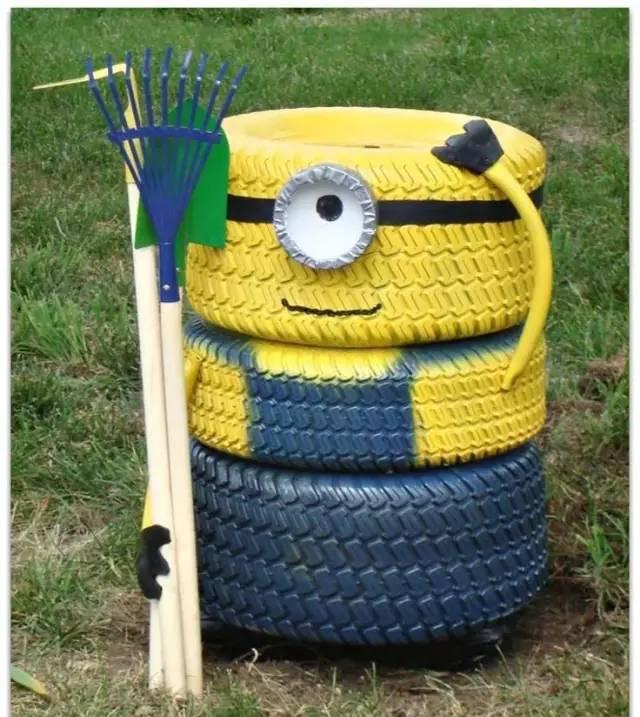 幼儿园轮胎环创布置,太美了!