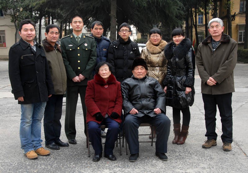 又一个抗战老兵走了一家四口三位烈士