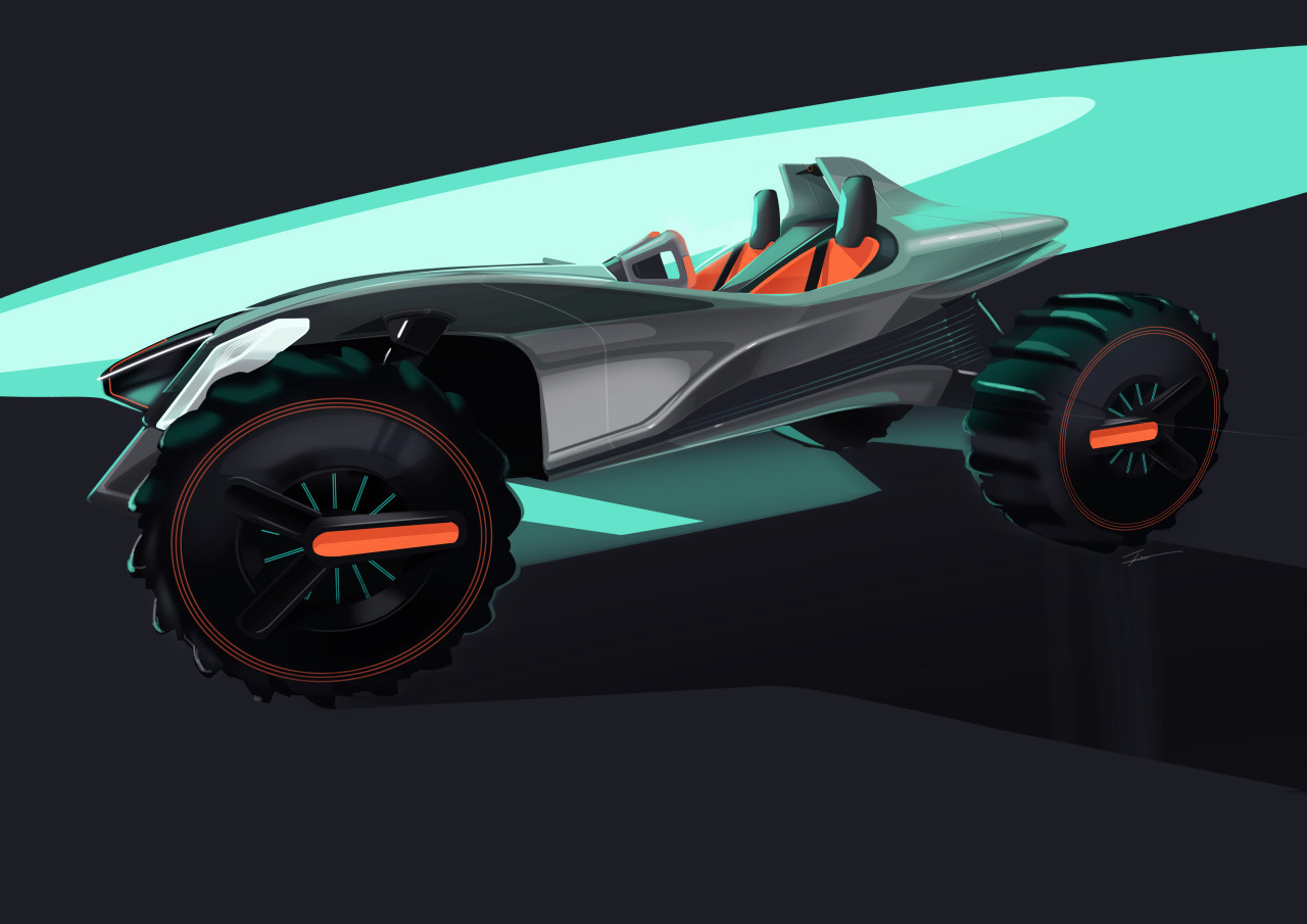 hyundai kite concept,超级炫酷现代概念汽车设计.