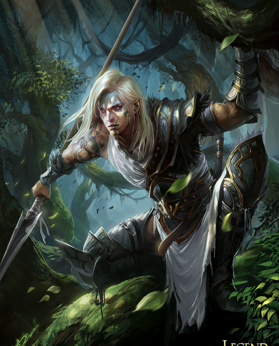 欧美奇幻画风一场游戏纸牌上的盛宴