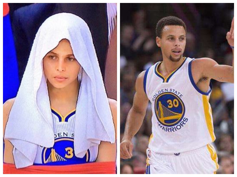 nba最不适合留胡子球星,亚当斯直接老10岁 库里不再是萌神