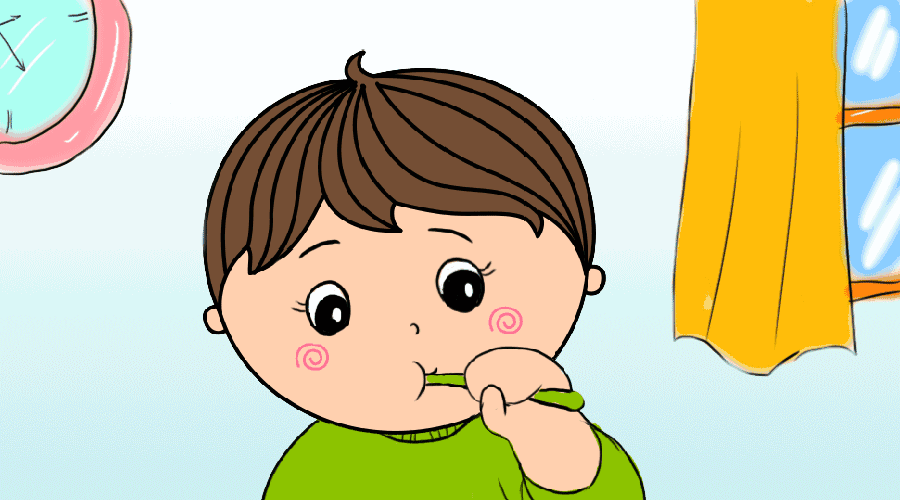 3,刷牙,上厕所:躺好前的准备工作,刷完牙就不能吃东西了哦.