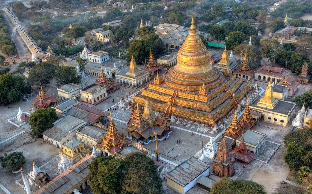 缅甸这个国家风光迷人, 有一个地方叫敏贡古城