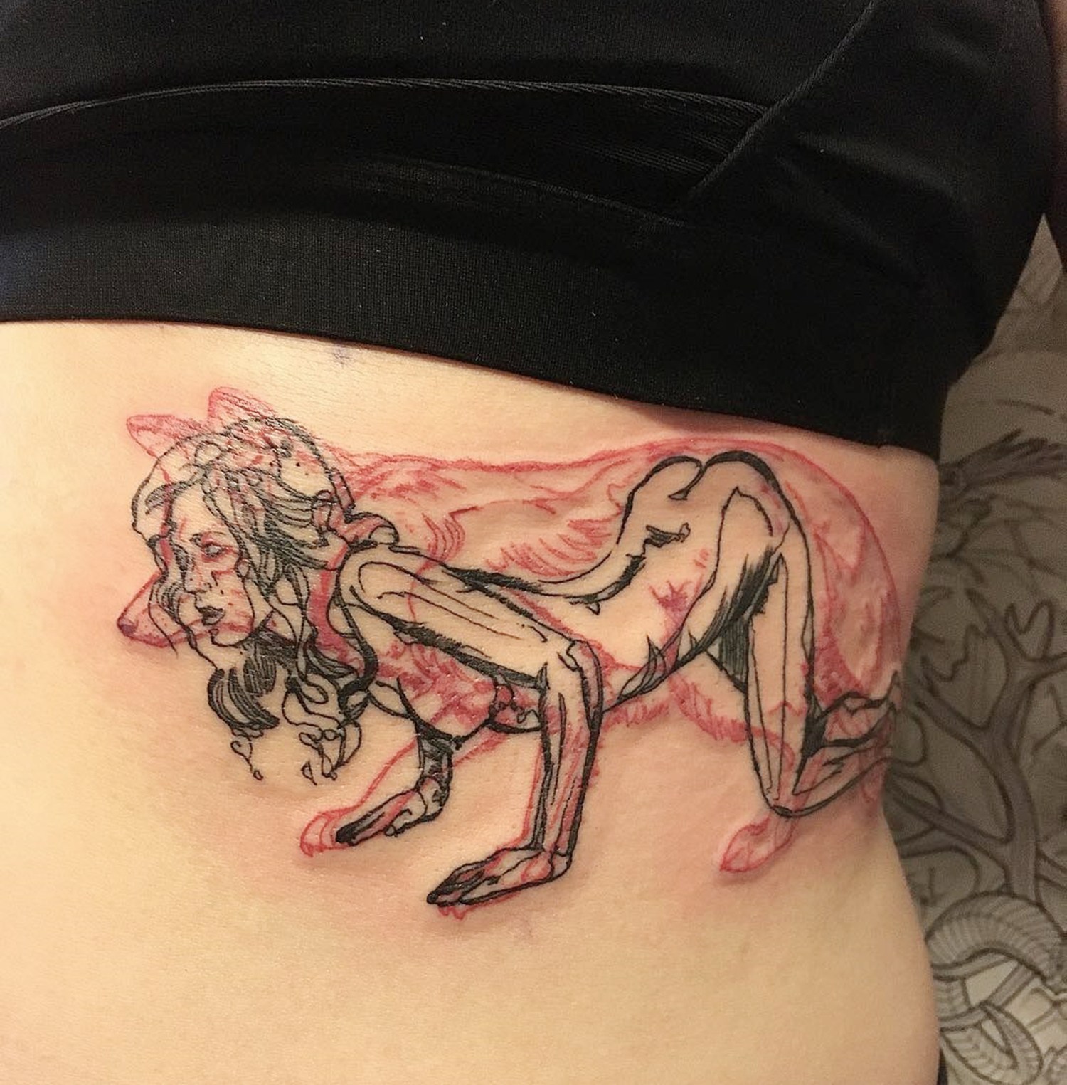 叠加图形纹身展现内在的原始能量加拿大纹身艺术家pablopuentes