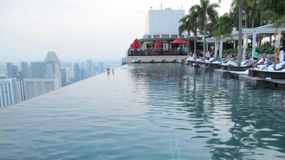 新加坡屋顶泳池图片