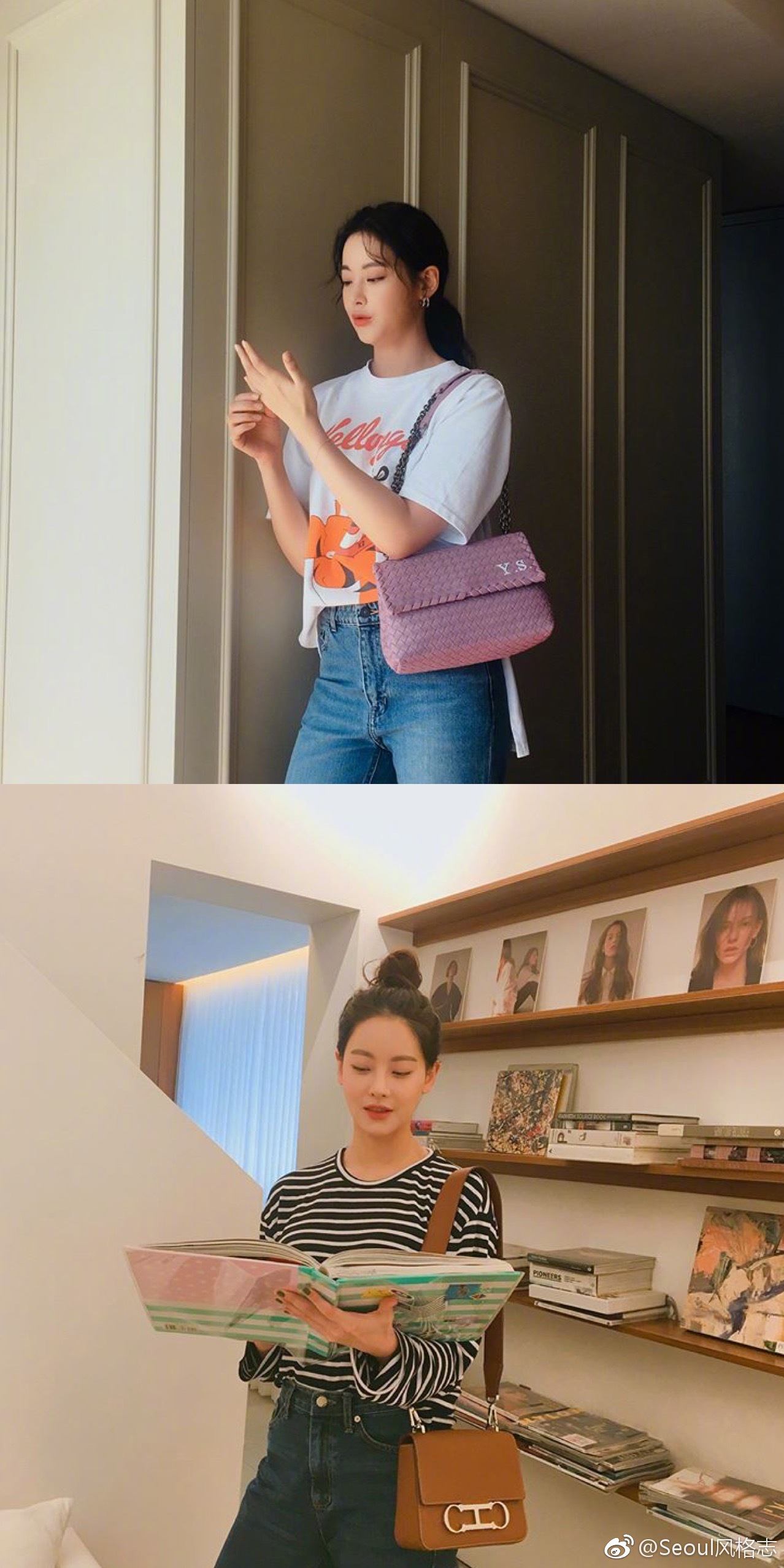 喜欢简约清爽风的女孩可以参考下吴涟序的日常着装