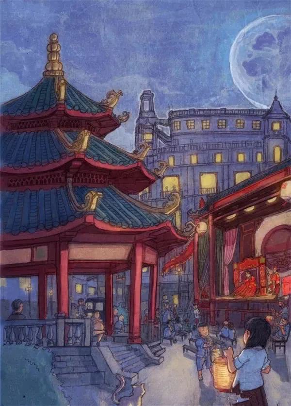 赞这组潮汕传统民俗的插画简直美爆了满满的都是回忆