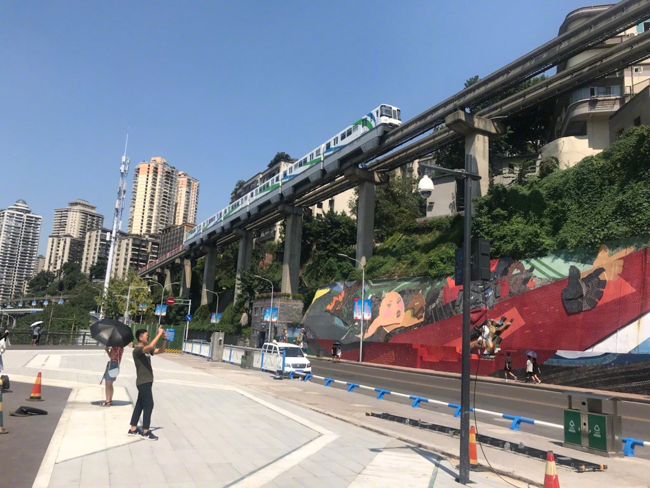 李子坝观景平台开放啦 360度无死角来打卡