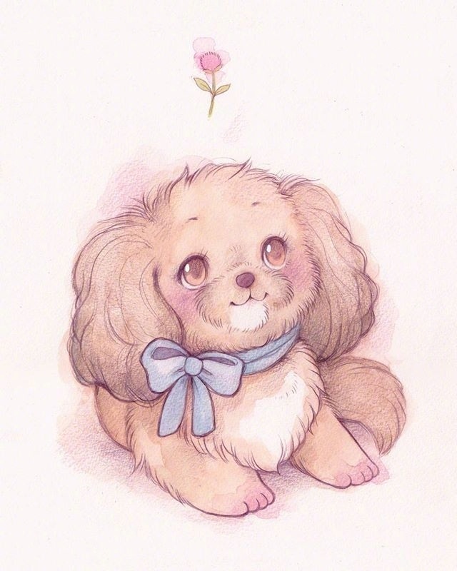 一组敲可爱的小动物绘画插画师inslindsaycampbell