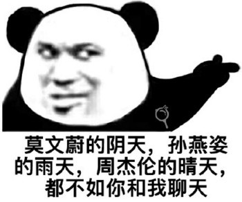 情话熊猫头表情合集