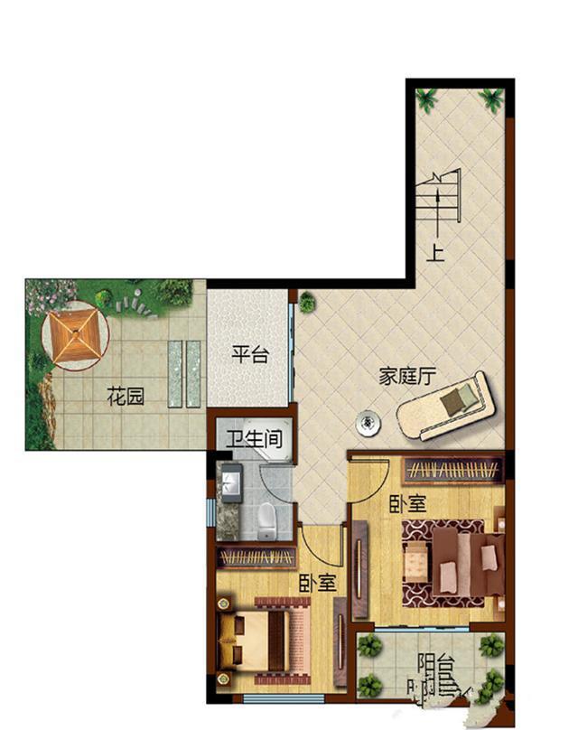 以下就是本套星汇金沙别墅小区232平米五居室房子的户型图.