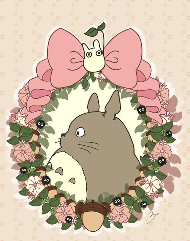 宫崎骏笔下的龙猫,个个都能拿来当壁纸